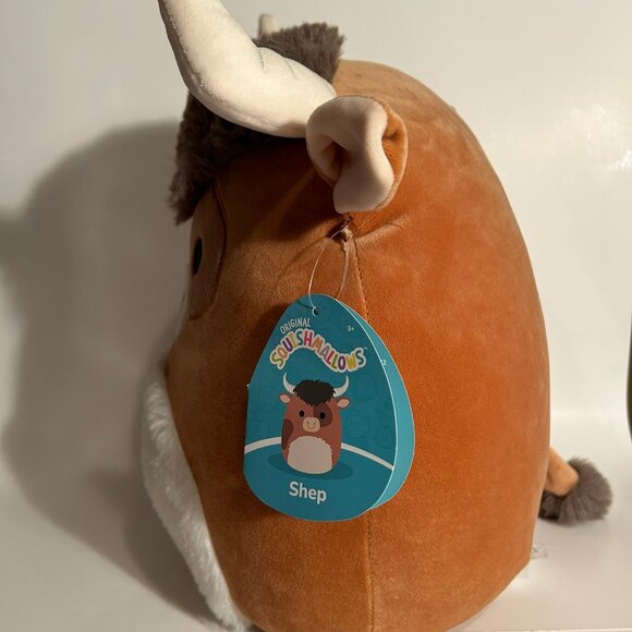 Squishmallows Shep The Cow Brown Bull NWT - Picture 2 of 6